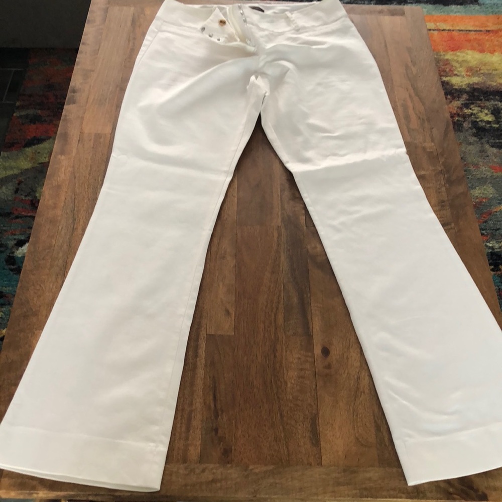 Classic white trousers